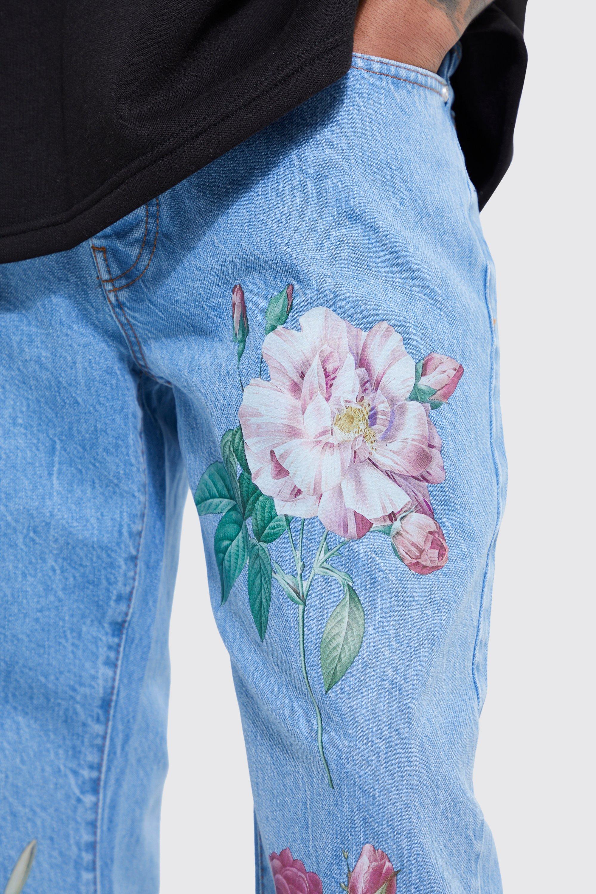 Floral and sale denim